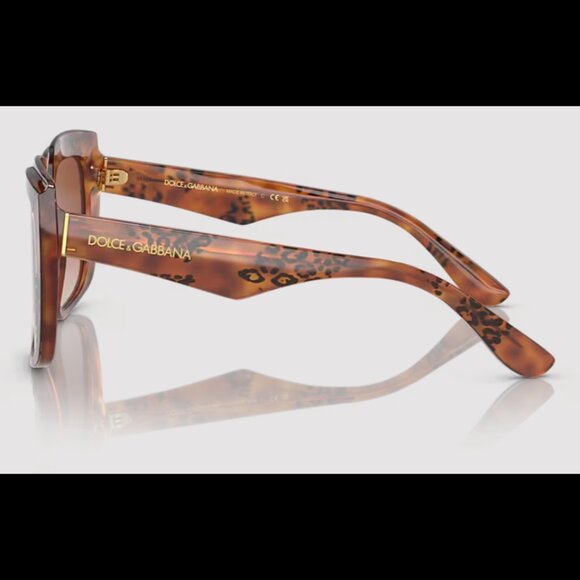 [SOLD] NWT Dolce & Gabbana Tortoise Shell Sunglasses - Large Frame Giftable - Picture 4 of 6
